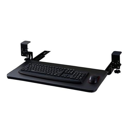 Tastaturablage unter dem Schreibtisch, verschiebbare Computerschublade, abnehmbare Tastaturplattform zum Schreiben und Maus, platzsparendes Design für Home Office & Gaming Bild 1