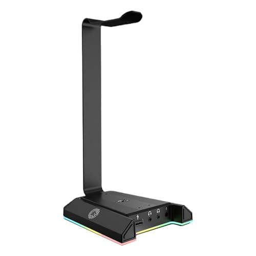 Tisch-kopfhörerständer mit Usb-ladeanschluss Stabile Headset-halterung Material Platzsparende Ablagefläche für Flächen Bild 1