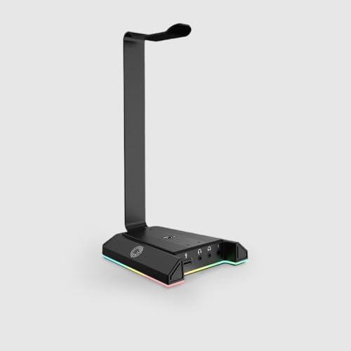 Tisch-kopfhörerständer mit Usb-ladeanschluss Stabile Headset-halterung Material Platzsparende Ablagefläche für Flächen Bild 5