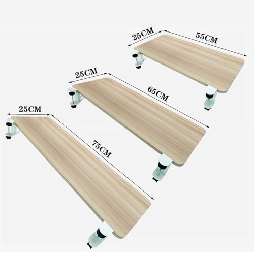 Komfortable Schreibtischverlängerung für Tastatur und Maus, 90° klappbares Tablett, erweitert den Arbeitsplatz, Schwarz, 75 x 25 cm – perfekt für Home Office & Gaming Setup Bild 2