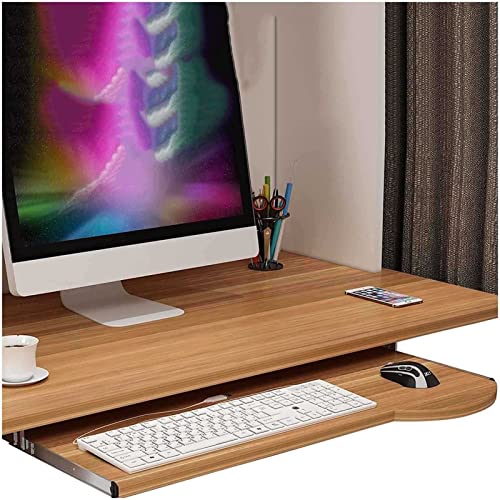Verstellbare Tastaturablage unter dem Schreibtisch, platzsparende Maus- und Tastaturablage, höhenverstellbare Unterstützung, perfekt für Heimbüro und Gaming-Setup Bild 1