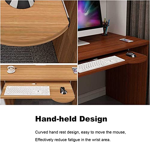Verstellbare Tastaturablage unter dem Schreibtisch, platzsparende Maus- und Tastaturablage, höhenverstellbare Unterstützung, perfekt für Heimbüro und Gaming-Setup Bild 6