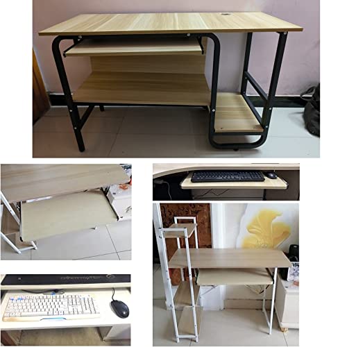 Ausziehbare Ablage für Tastatur und Maus mit benutzerdefinierter Taste, Metallschieber, 60 x 27 cm, ideal für Home Office und Gaming Bild 5