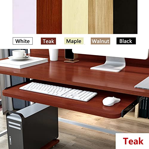 Verstellbare Metallschienen-Tastaturablage mit Holz-Maus-Plattform – optimiert den Arbeitsplatz, Design für Home Office und Gaming Setup Bild 2
