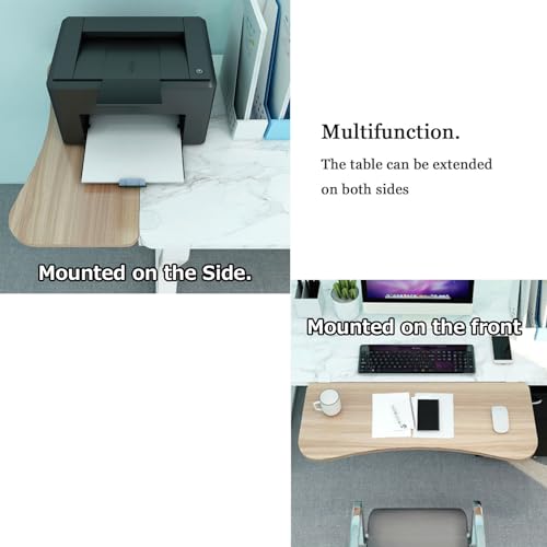 7-farbige erweiterbare Schreibtischablage aus Holz, faltbare Tastatur- und Maus-Plattform mit K-Stahlstütze, 25 kg Tragkraft, ideal für Home Office und Gaming Bild 4