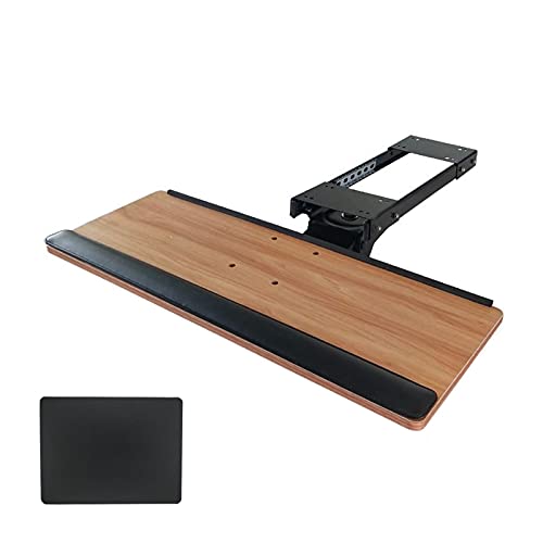 Verstellbare Desktop-Tastaturablage, 360° drehbar, Höhe und Winkel verstellbar, verschiebbare Maus-Plattform, ideal für Gaming, Heimbüro, Ergon-Design für Komfort Bild 5