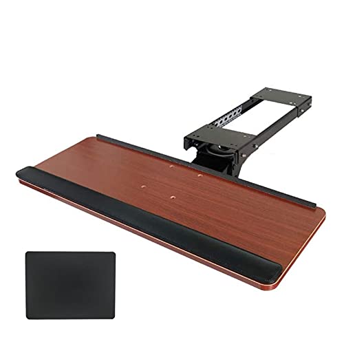 Verstellbare Desktop-Tastaturablage, 360° drehbar, Höhe und Winkel verstellbar, verschiebbare Maus-Plattform, ideal für Gaming, Heimbüro, Ergon-Design für Komfort Bild 6