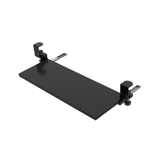 Verstellbare Untertisch-Tastaturablage mit Klemme, Schiebeschublade für Tastatur und Maus, 75 cm x 24 cm, platzsparende Lösung für Home Office und Gaming Setup Bild 1