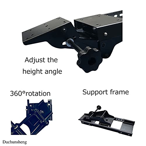 Verstellbare Desktop-Tastaturablage, verschiebbare Maus-Plattform, 360° drehbar, Höhe und Winkel verstellbar, ideal für Gaming, Heim- und Bürogebrauch – platzsparende Lösung Bild 4