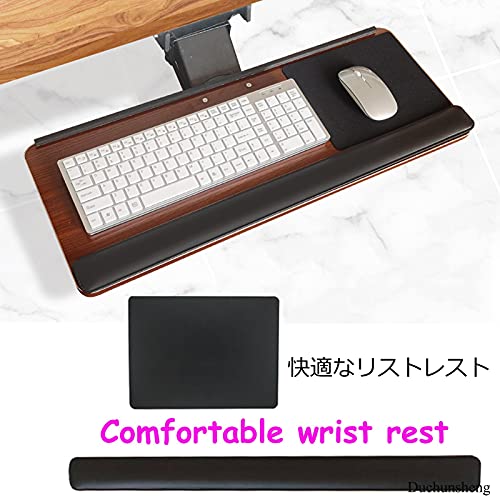 Verstellbare Desktop-Tastaturablage, verschiebbare Maus-Plattform, 360° drehbar, Höhe und Winkel verstellbar, ideal für Gaming, Heim- und Bürogebrauch – platzsparende Lösung Bild 5