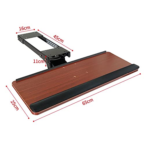 Verstellbare Desktop-Tastaturablage, verschiebbare Maus-Plattform, 360° drehbar, Höhe und Winkel verstellbar, ideal für Gaming, Heim- und Bürogebrauch – platzsparende Lösung Bild 7