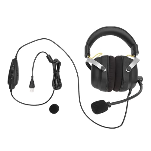 Vvikizy USB-Gaming-Headset, 7.1-Surround-Sound mit 360-Grad-, RPG-Soundmodus, Over-Ear-Design mit Mikrofon für Computer-Laptop Bild 1