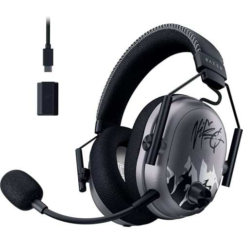 Razer BlackShark V3 Pro Wireless ANC Gaming Headset für PC: Full Band Mic - 50mm Treiber - 2,4 GHz, Bluetooth, USB, 3,5 mm - Funktioniert mit PC, Mac, PS5, Nintendo Switch - Lange Akkulaufzeit - Niko Bild 1