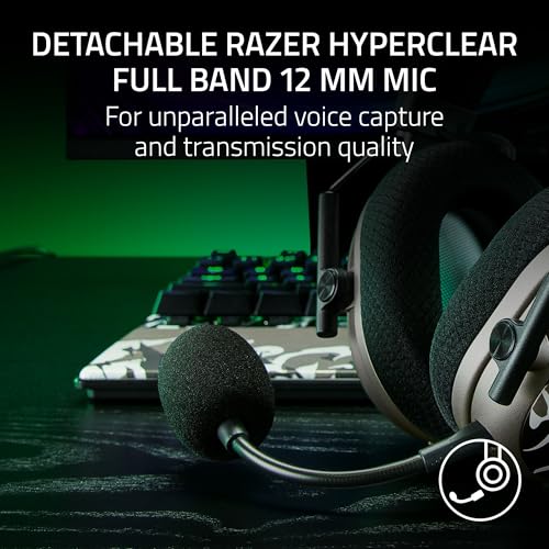 Razer BlackShark V3 Pro Wireless ANC Gaming Headset für PC: Full Band Mic - 50mm Treiber - 2,4 GHz, Bluetooth, USB, 3,5 mm - Funktioniert mit PC, Mac, PS5, Nintendo Switch - Lange Akkulaufzeit - Niko Bild 4
