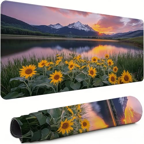 Gaming Mauspad XXL 1600x800x3mm Anlage Mousepad, Große Speed rutschfeste Schreibtischunterlage See Verbessert Präzision und Geschwindigkeit mit Stoßdämpfung für Tastatur und Maus Homeoffice xg-539 Bild 1