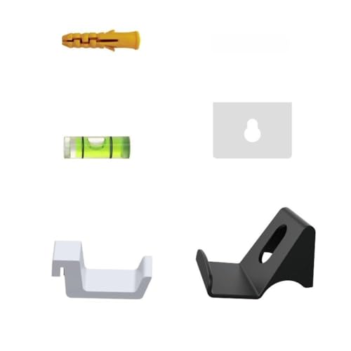Wandhalterung Slim mit Headset-Halter und Controller-Haken, schwarze ABS-Halterung, platzsparendes Gaming-Setup Bild 1
