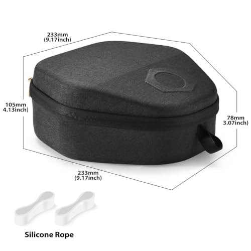EVA-Hartschalen-Tragetasche, kabelloses Gaming-Headset, 233 mm x 233 mm x 105 mm, für kompakte Reisetasche mit individuellem Gewicht, zum Schutz Bild 5