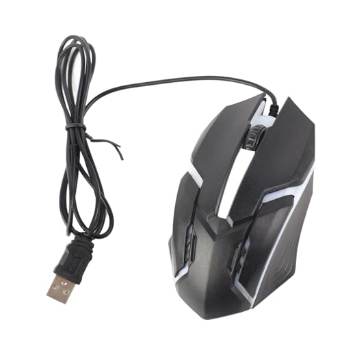 RGB-Gaming-Maus, 800 1200 DPI, Kabelgebundenes USB, Ergonomisches Design mit Coolen RGB-Lichteffekten, für PC, Laptop, Desktop-Computer Bild 3