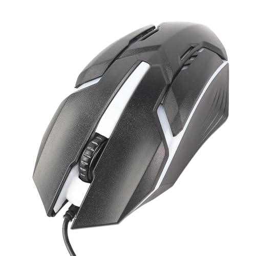 RGB-Gaming-Maus, 800 1200 DPI, Kabelgebundenes USB, Ergonomisches Design mit Coolen RGB-Lichteffekten, für PC, Laptop, Desktop-Computer Bild 4