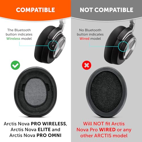 WC Modkit V2 Nova Pro Wireless & Nova Elite – Gel-Ohrpolster, extra breiter Kopfbügel und Seitenplatten für Arctis Nova Pro Wireless & Nova Elite von Wicked Cushions | 90's White Bild 2