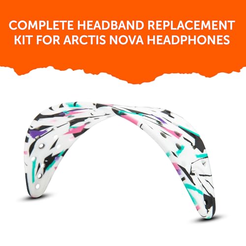 WC Modkit V2 Nova Pro Wireless & Nova Elite – Gel-Ohrpolster, extra breiter Kopfbügel und Seitenplatten für Arctis Nova Pro Wireless & Nova Elite von Wicked Cushions | 90's White Bild 6