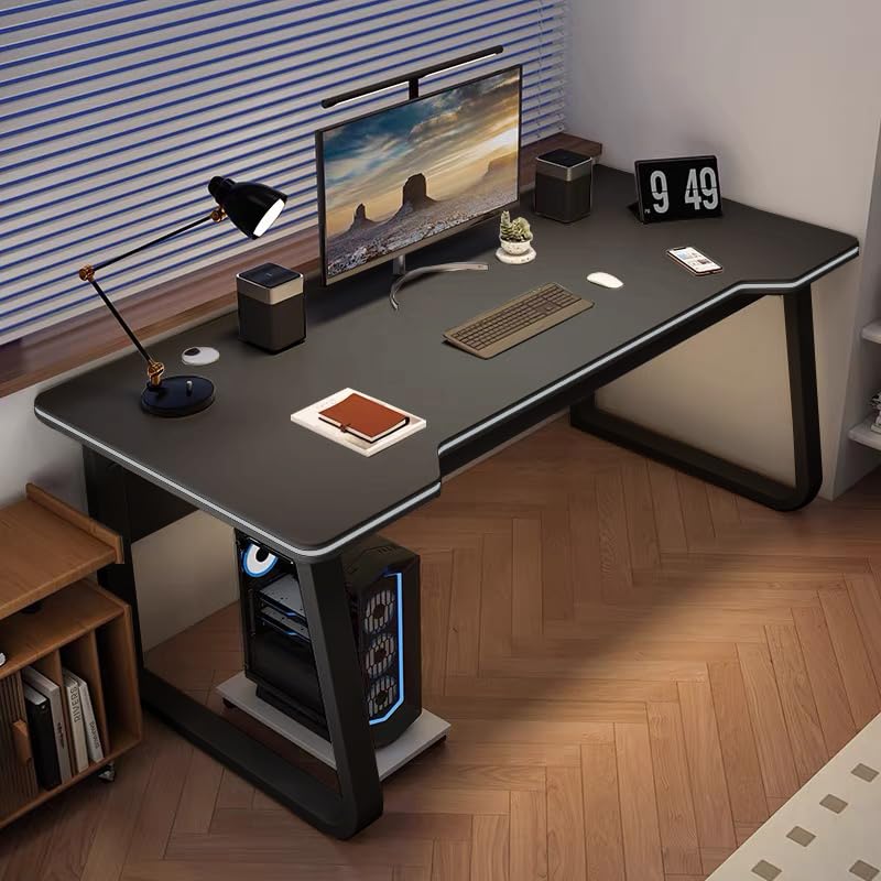 Gaming-Schreibtisch, PC-Tisch, Schreibpulte für Schüler, moderner Holzschreibtisch für Computer, Gaming-Tisch für Zuhause, Büro Bild 6