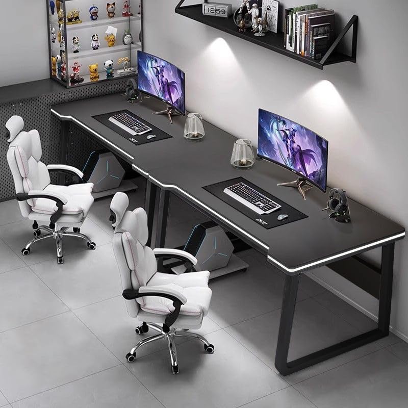 Gaming-Schreibtisch, PC-Tisch, Schreibpulte für Schüler, moderner Holzschreibtisch für Computer, Gaming-Tisch für Zuhause, Büro Bild 7