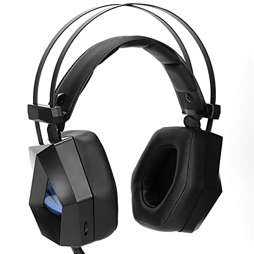Tomantery TAIDU Competitive Gaming Headset Over-Ear-Stereo-Kopfhörer mit Kabel für PC, Geräuschunterdrückender LED-Licht-Kopfhörer für Game-Player Bild 5