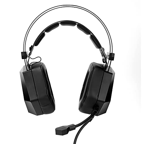 Tomantery TAIDU Competitive Gaming Headset Over-Ear-Stereo-Kopfhörer mit Kabel für PC, Geräuschunterdrückender LED-Licht-Kopfhörer für Game-Player Bild 6