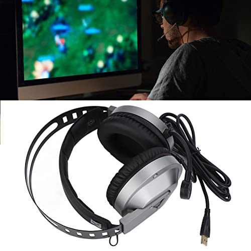 TAIDU 7.1 Surround Sound Gaming Headset mit Rauschunterdrückungsmikrofon für PC Laptop, USB Headset mit Mikrofon für Professionelle Spieler Bild 3