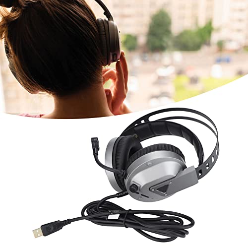 TAIDU 7.1 Surround Sound Gaming Headset mit Rauschunterdrückungsmikrofon für PC Laptop, USB Headset mit Mikrofon für Professionelle Spieler Bild 4