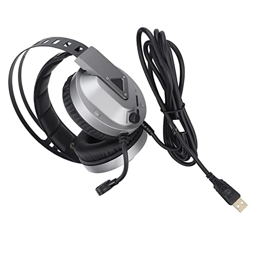 TAIDU 7.1 Surround Sound Gaming Headset mit Rauschunterdrückungsmikrofon für PC Laptop, USB Headset mit Mikrofon für Professionelle Spieler Bild 7