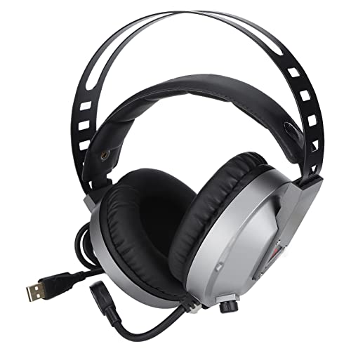 TAIDU PC-Game-Headset mit LED-Licht, Rauschunterdrückungsmikrofon und Komfortablem Design für Lange Gaming-Sessions, Gaming-Headset für Computerzubehör Bild 1