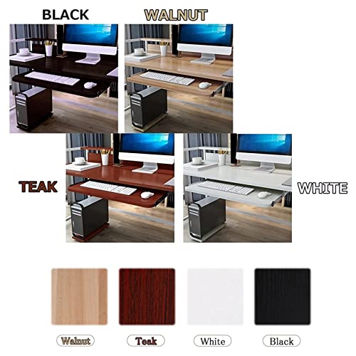 Verstellbare Ablage für Tastatur und Maus, aus Holz, ausziehbar, für Heimbüro und Gaming-Setup Bild 3