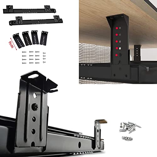 Verstellbare Ablage für Tastatur und Maus, aus Holz, ausziehbar, für Heimbüro und Gaming-Setup Bild 4