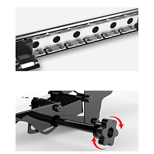 Tastaturablage unter dem Schreibtisch mit 360° Drehung, höhenverstellbar, und Maus-Handgelenkpolster, 73,7 cm, Schwarz, ideal für Home Office und Gaming Setup Bild 6