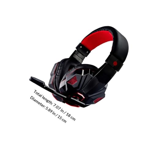 Gadpiparty Gaming Headset 3,5-mm und USB Anschluss mit Geräuschunterdrückendem Mikrofon 40mm Lautsprecher und Weichen Hautfreundlichen Ohrpolstern für Spielkonsole Bild 2