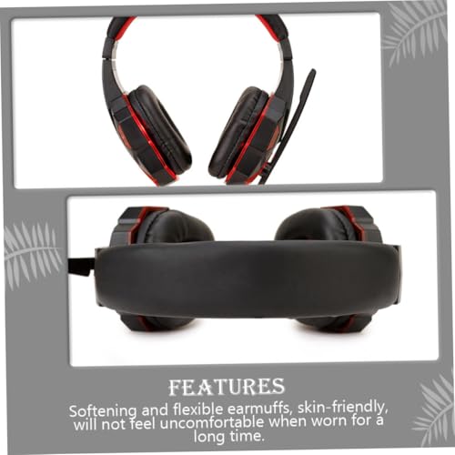 Gadpiparty Gaming Headset 3,5-mm und USB Anschluss mit Geräuschunterdrückendem Mikrofon 40mm Lautsprecher und Weichen Hautfreundlichen Ohrpolstern für Spielkonsole Bild 7