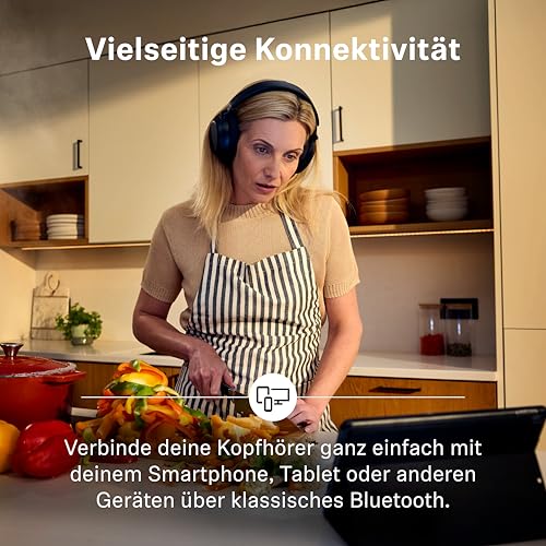 Sennheiser RS 255 TV-Kopfhörer – Bluetooth-Kopfhörer und Sender im Set – Kabellose Kopfhörer mit geringer Latenz, virtuellem Surround-Sound, Sprachverständlichkeitsmodus und Auracast – 50 Std. Akku Bild 5