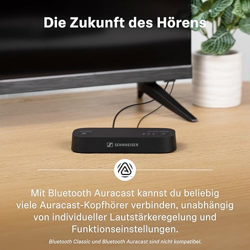 Sennheiser RS 255 TV-Kopfhörer – Bluetooth-Kopfhörer und Sender im Set – Kabellose Kopfhörer mit geringer Latenz, virtuellem Surround-Sound, Sprachverständlichkeitsmodus und Auracast – 50 Std. Akku Bild 7