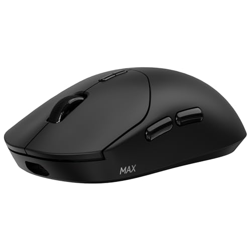 Rapoo VT2 MAX Kabellose Gaming-Maus, 30K DPI Sensor, echte 8000Hz Abfragerate, 53g Ultraleicht, 750 Std. Akku, Nordic nRF54L15 MCU, 120 Millionen optische Schalter, 10 programmierbare Tasten, Schwarz Bild 1