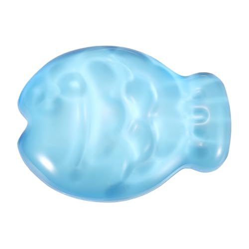 PATIKIL Gel Handgelenkstütze Handgelenkstütze Für Maus Fischförmige Ergonomische Mausmatte Weiche Silikonstütze Bequemes Kissen Für Computer Gaming Büro Zuhause Hellblau Bild 1