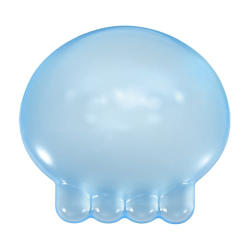 PATIKIL Gel Handgelenkstütze Handgelenkstütze Für Maus Quallenform Ergonomische Mausunterlage Weiche Silikonstütze Bequemes Kissen Für Computer Gaming Büro Zuhause Hellblau Bild 1