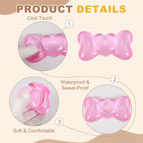 PATIKIL Gel Handgelenkstütze Handgelenkstütze Für Maus Bogenförmige Ergonomische Mausunterlage Weiche Silikonstütze Bequemes Kissen Für Computer Gaming Büro Zuhause Pink Bild 4