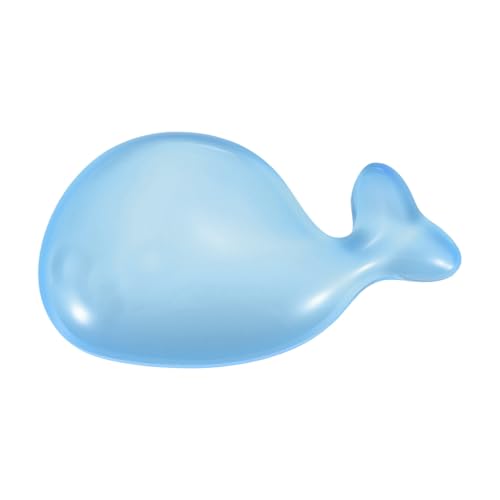 PATIKIL Gel Handgelenkstütze Handgelenkstütze Für Maus Wal Form Ergonomische Mausmatte Weiche Silikonstütze Bequemes Kissen Für Computer Gaming Büro Zuhause Hellblau Bild 1