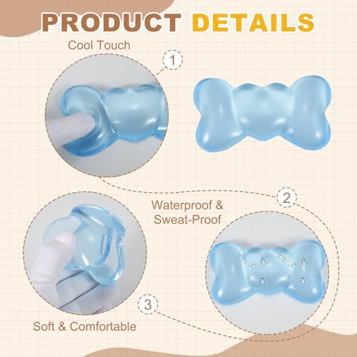PATIKIL Gel Handgelenkauflage Handgelenkstütze Für Maus Bogenförmige Ergonomische Mausunterlage Weiche Silikonstütze Bequemes Kissen Für Computer Gaming Büro Zuhause Hellblau Bild 4