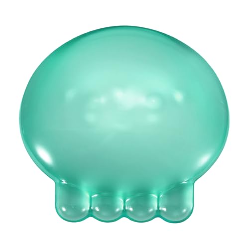 PATIKIL Gel Handgelenkstütze Handgelenkstütze Für Maus Quallenform Ergonomische Mausunterlage Weiche Silikonstütze Bequemes Kissen Für Computer Gaming Büro Zuhause Grün Bild 1