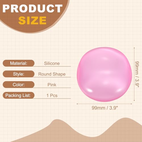 PATIKIL Gel Handgelenkauflage Handgelenkstütze Für Maus Runde Form Ergonomische Mausunterlage Weiche Silikonstütze Bequemes Kissen Für Computer Gaming Büro Zuhause Pink Bild 3