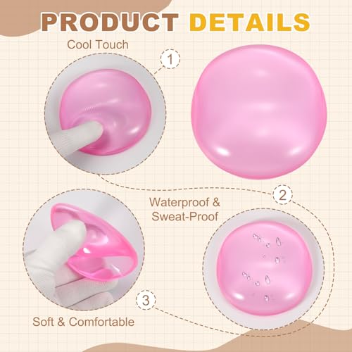 PATIKIL Gel Handgelenkauflage Handgelenkstütze Für Maus Runde Form Ergonomische Mausunterlage Weiche Silikonstütze Bequemes Kissen Für Computer Gaming Büro Zuhause Pink Bild 4
