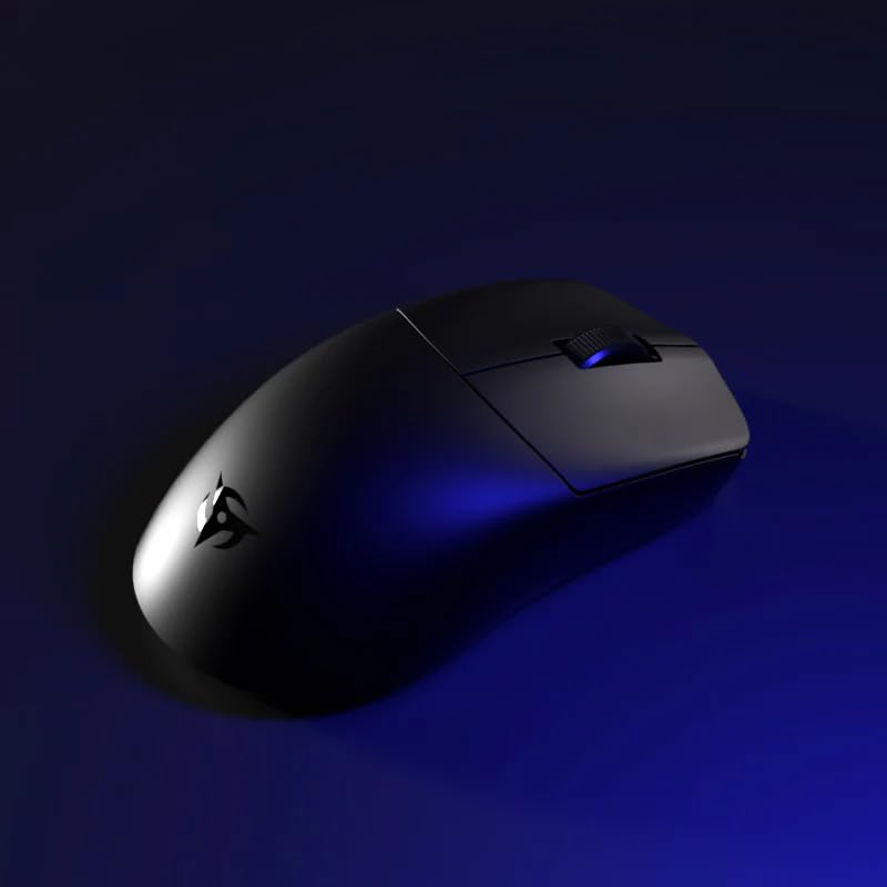 Ninjutso Sora V2 8K Kabellose Gaming-Maus, leicht, 39 g, AIMNINJA-Sensor, 26.000 DPI, SnappyFire 8K-Empfänger inklusive, Polycarbonat, Schwarz Bild 2